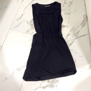 Black dress with cut out back